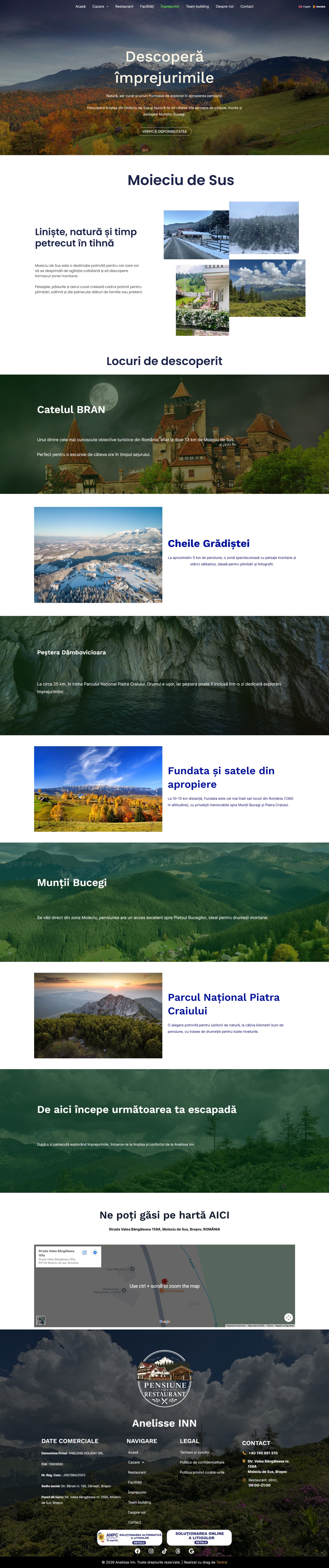 Pagina de împrejurimi pe desktop