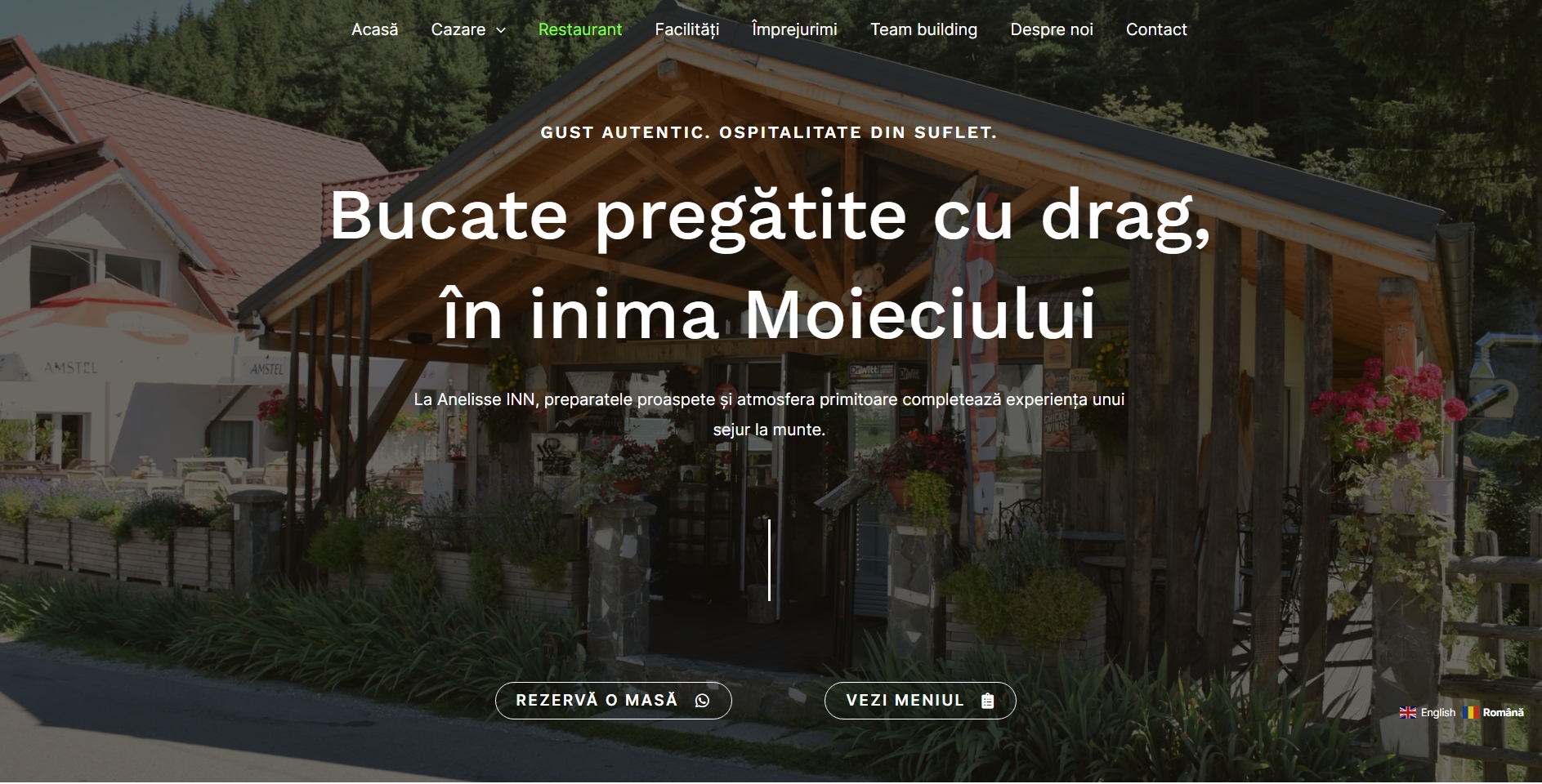 Pagina restaurantului Anelisse Inn